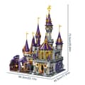 Miniatyrbillede 2 af 2: Magisk Slot Tårn Byggesæt, 8514 Stykker, Kreativ Arkitekturmodel,med instruktion