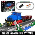 Miniatyrbillede 2 af 2: Mould King Diesel Lokomotiv, CE-certificeret, Kompatibel med Andre Byggesæt,original boks emballage