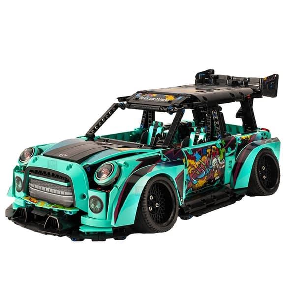 Teknisk MINI Lavt Liggede Graffiti RC Sportsvogn, 2421PCS, Unisex, Uddannelseslegetøj,10505 2421PCS