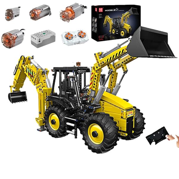 Motoriserad Bulldozer Byggklossset, 2239 Delar, Fjärrkontrollsfunktion,originalförpackning