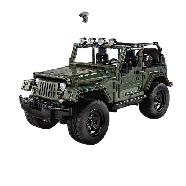 Wranglers Offroad Byggeklods Sæt, 2000+ Dele, Fjernstyrede & Statisk Versioner,APP RC Version