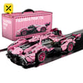 Miniatyrbillede 1 af 2: Pink Bil Konstruktionssæt, 981PCS, Kompatibel med Lignende Legetøj,89112 981PCS
