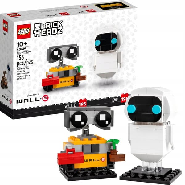 LEGO BrickHeadz 40619 EVE og WALL-E klodser
