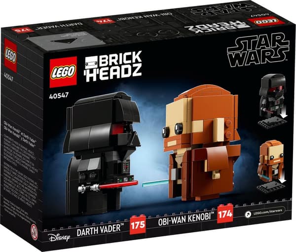 LEGO BrickHeadz 40547 Obi-Wan Kenobi og Darth Vader Klodser