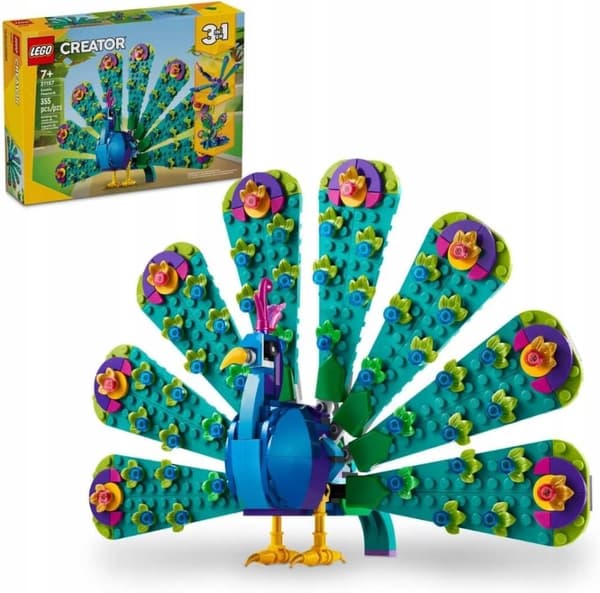 LEGO 31157 Creator 3 i 1 Eksotisk Påfuglesommerfugl Guldsmed