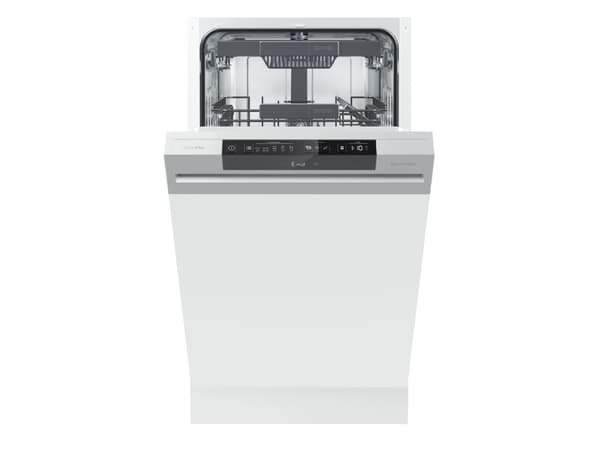 Gorenje GI 561 D 10 S EB, Halvveis innebygget, Slimline (45 cm), Sort, 11 kuverter, 45 dB, Auto 45-65°C, Bio, Glass/Delikat, Hygiene, Intensive 70°C,