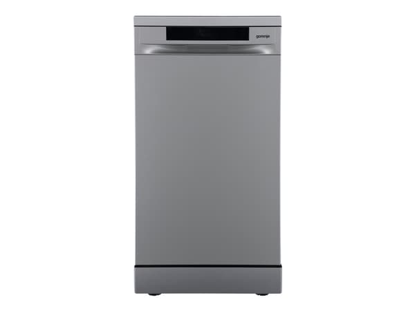Gorenje GS541D10X, Vapaasti seisova, Slimline (45 cm), Hopea, 11 paikkoja, C, 45 dB