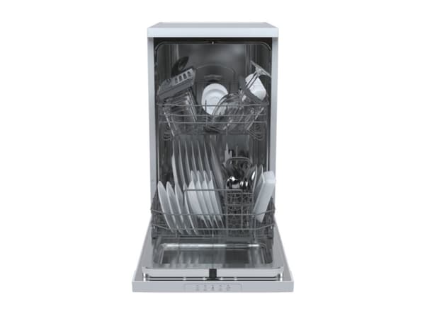 Candy Brava CDPH 2L1049W, Frittstående, Slimline (45 cm), Hvit, Hvit, Knapper, Sammenleggbare