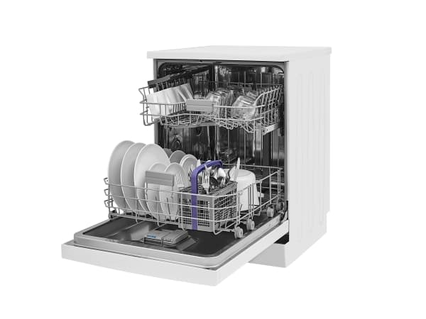 Beko BDFN26430W, Vapaasti seisova, Kokonaiskoko (60 cm), Valkoinen, Painikkeet, LED, 1,3 m