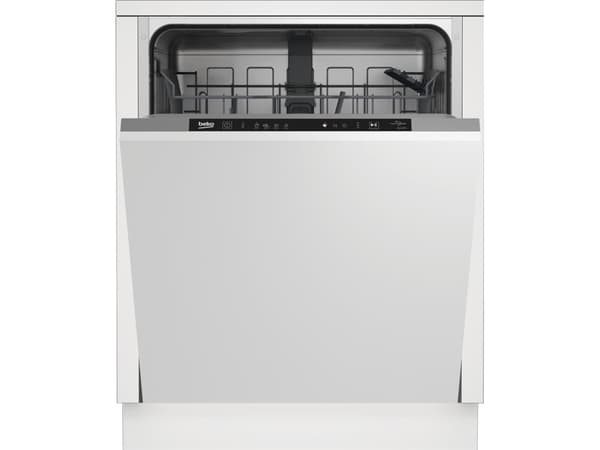 Beko BDIN14320, Fullstendig innebygget, Full størrelse (60 cm), Berøringskontroll, Kurv, 13 kuverter, 49 dB