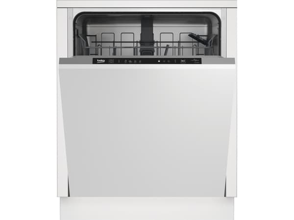 Beko BDIN14320, Täysin integroitu, Kokonaiskoko (60 cm), Kosketus, Kori, 13 paikkoja, 49 dB