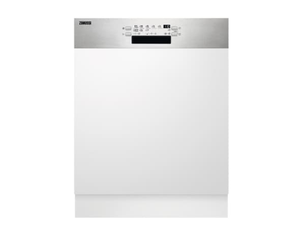 Zanussi ZDSN653X2, Halvveis innebygget, Full størrelse (60 cm), Rustfritt stål, Knapper, 1,5 m, Kurv