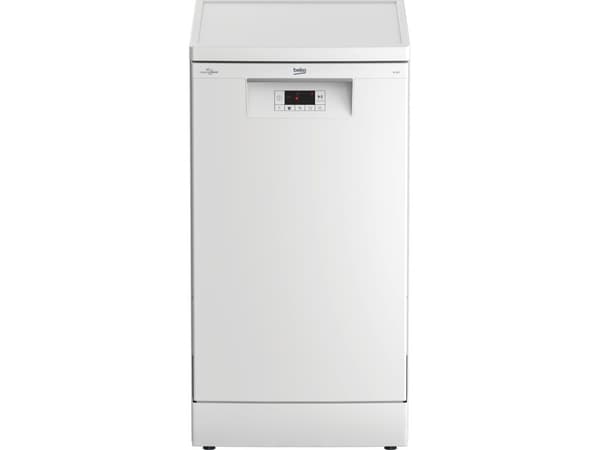 Beko BDFS15020W, Vapaasti seisova, Slimline (45 cm), Valkoinen, LED, Ruostumaton teräs, 10 paikkoja