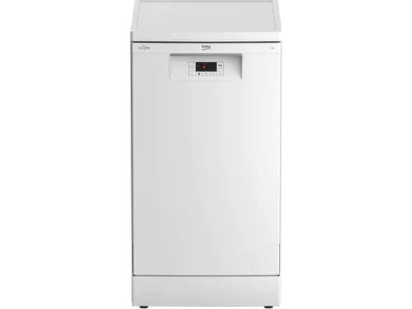 Beko BDFS15020W, Vapaasti seisova, Slimline (45 cm), Valkoinen, LED, Ruostumaton teräs, 10 paikkoja