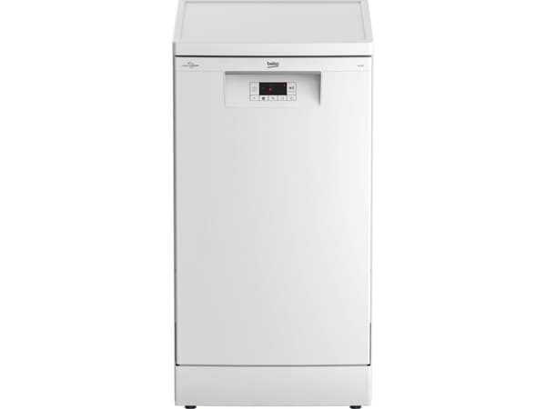 Beko BDFS15020W, Vapaasti seisova, Slimline (45 cm), Valkoinen, LED, Ruostumaton teräs, 10 paikkoja
