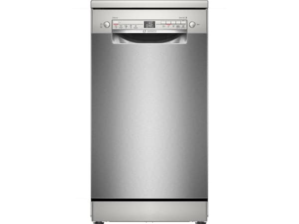 Bosch Serie 2 SPS2HKI42E, Frittstående, Slimline (45 cm), Rustfritt stål, Sølv, Knapper, 1,75 m