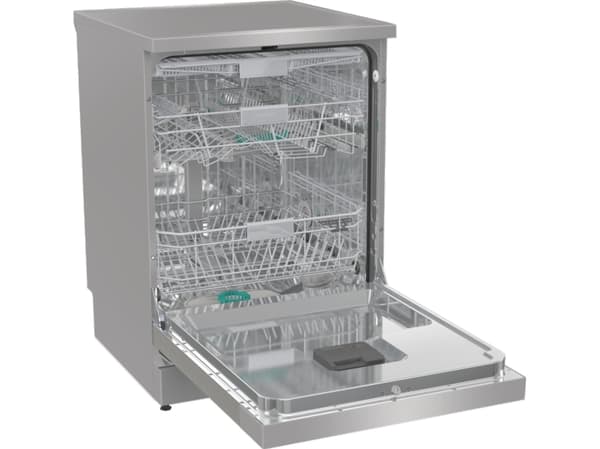 Gorenje 743432, Frittstående, Full størrelse (60 cm), Sølv, Sort, Berøringskontroll, LED