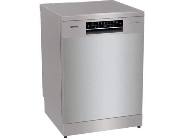 Gorenje 743432, Frittstående, Full størrelse (60 cm), Sølv, Sort, Berøringskontroll, LED