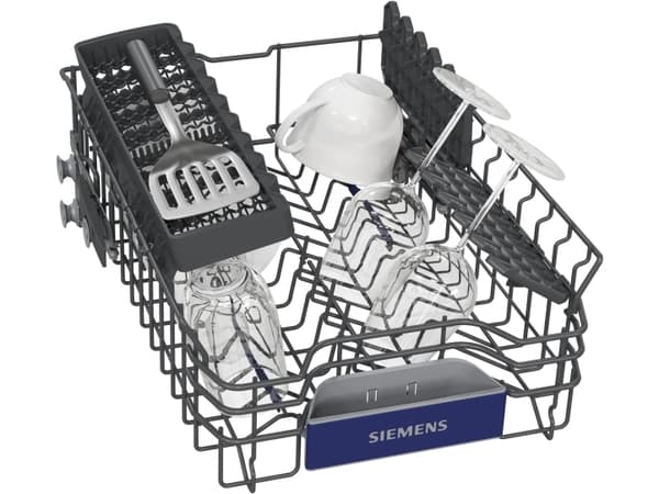 Siemens iQ300 SR63HX74KE, Fullstendig innebygget, Slimline (45 cm), Sort, Rustfritt stål, Knapper, 1,75 m, 1,65 m