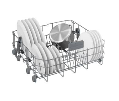Beko b300 BDFN26531X, Frittstående, Full størrelse (60 cm), Rustfritt stål, Sort, Berøringskontroll, LED