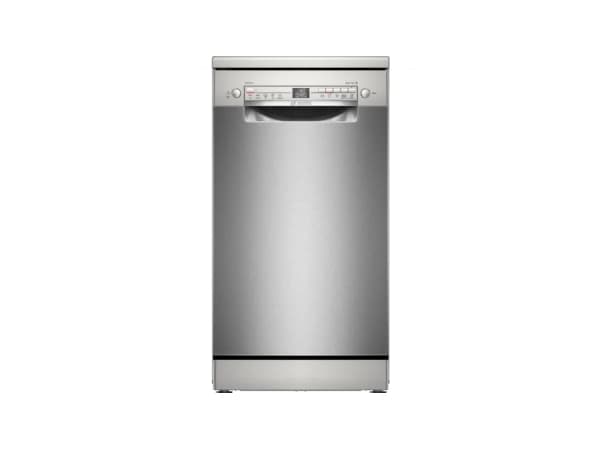 Bosch Serie 2 SPS2HMI42E, Vapaasti seisova, Slimline (45 cm), Ruostumaton teräs, 10 paikkoja, C, 46 dB