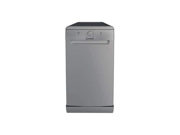 Dishwasher | DF9E 1B10 S | Free standing | Width 45 cm | Number of place settings 9 | Number of programs 6 | Energy efficiency class F | Silver