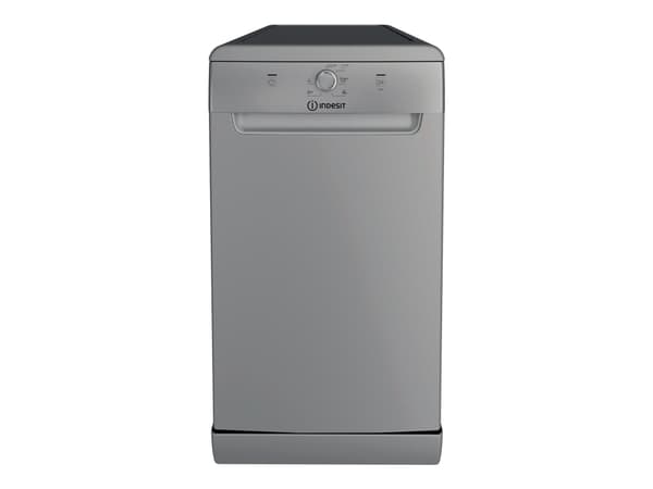 Indesit DF9E 1B10 S - Diskmaskin - Fördjupning - bredd: 45 cm - djup: 59 cm - höjd: 82 cm - silver