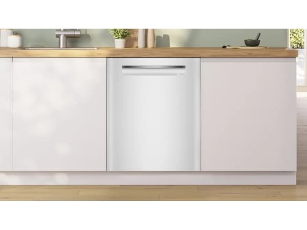 Bosch Serie 4 SMP4HCW03S, Undercounter, Full size (60 cm), White, 1.65 m, 1.9 m, 14 place settings