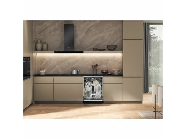 Whirlpool MaxiSpace W7F HS51 X, Frittstående, Full størrelse (60 cm), Rustfritt stål, Sort, Knapper, 1,3 m