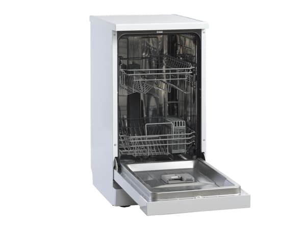 Scandomestic Standard DWF1047WE - Oppvaskmaskin - Nisje - bredde: 45 cm - dybde: 58 cm - høyde: 82 cm - hvit