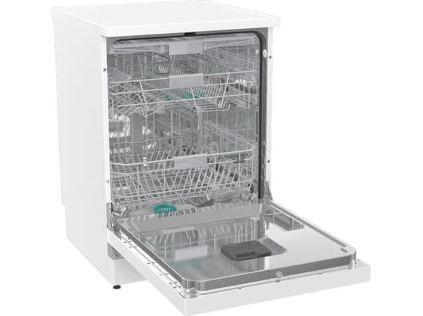 Gorenje 743390, Frittstående, Full størrelse (60 cm), Hvit, Sort, Berøringskontroll, LED