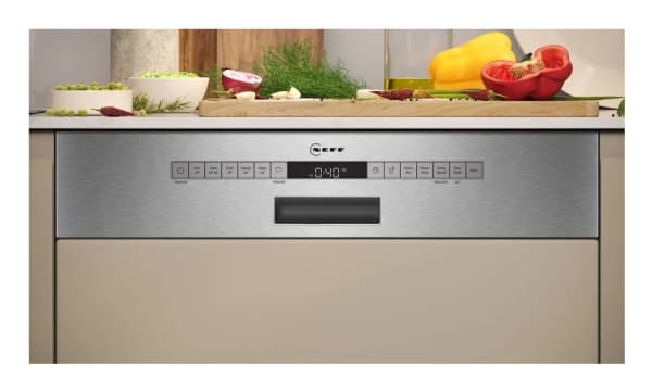 Neff S145EVS04E, Fullstendig innebygget, Full størrelse (60 cm), Børstet stål, Rustfritt stål, 14 kuverter, B