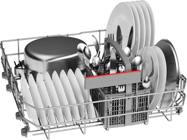 Bosch Serie 4 SMI4ETS08E, Halvveis innebygget, Full størrelse (60 cm), Rustfritt stål, Knapper, 1,75 m, 1,65 m