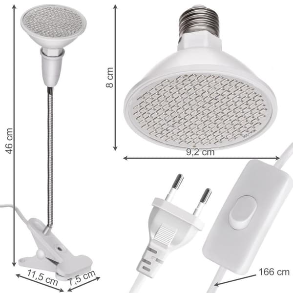 Plantelampe 200 LED / Lampe til Plantebelysning
