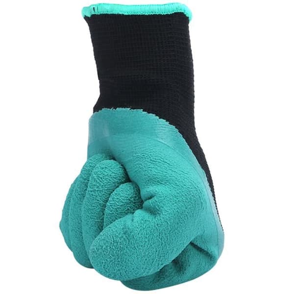 COXEER vattentäta skärtåliga trädgårdshandskar - unisex - silikon - svart - en storlek