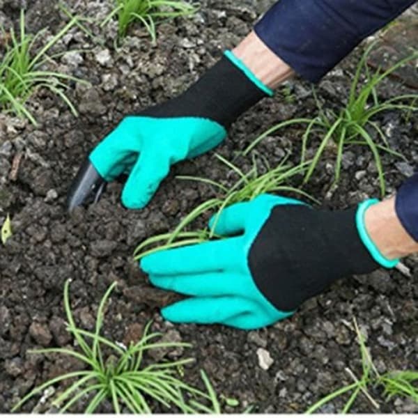 1 par trädgårdshandskar för grävning och plantering, hållbara anti-gälsäkra trädgårdshandskar för män och kvinnor trädgård och maj