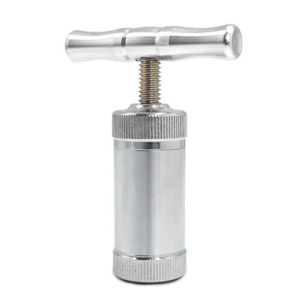 Betinyar Pollenpress, T-handtag, förhandsform för örter, kryddor, peppar (silver)