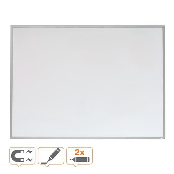 Nobo, magnetisk torrraderingstavla, aluminiumram, 585 x 430 mm, levereras med 3 markörer och 4 magneter
