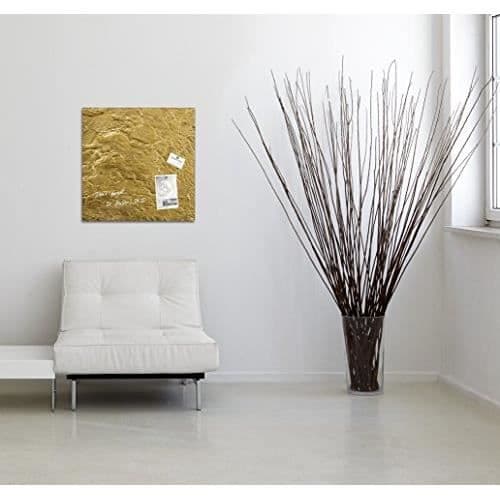 SIGEL GL262 Magnetisk glasskiva, 48 x 48 cm, skrynkligt guld - Artverum