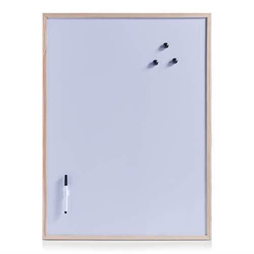Zeller magnetisk whiteboard med 3 magneter + markör 60 x 80 cm 11118