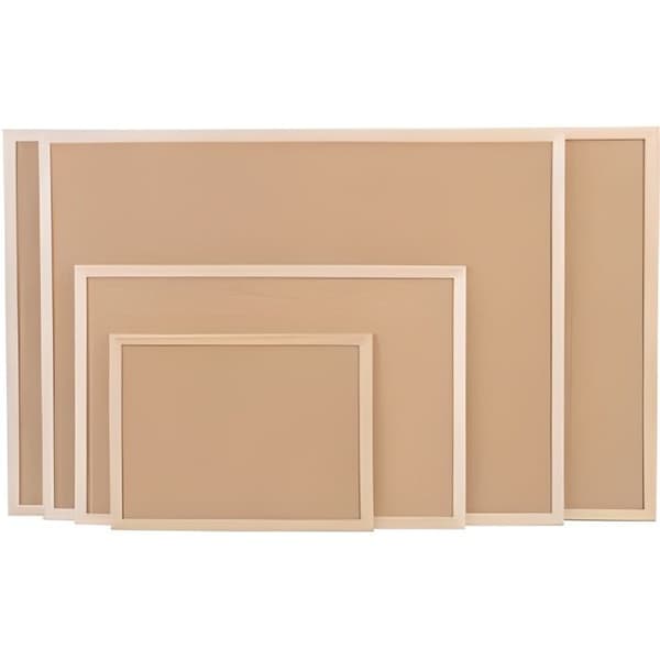 Korktavla - magnetoplan - 400x300 mm - Träram - Monteringsmaterial inkluderat - Beige
