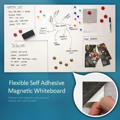 Aimant Experter F4mfwb-1 Flexibel magnetisk whiteboard för hem-kontor FF620(SA-GWD)-1