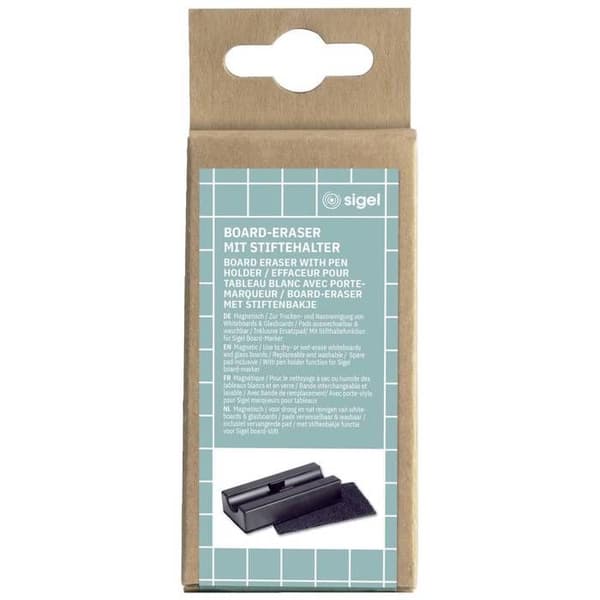 Sigel Whiteboardborste (B x H) 130 mm x 60 mm svart BA150