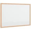 Miniatyrbild 2 av 2: Magnetisk whiteboard med ram i massiv furu 60x40 cm