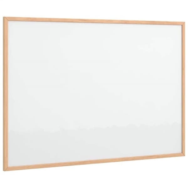 Magnetisk whiteboard med ram i massiv furu 80x55 cm