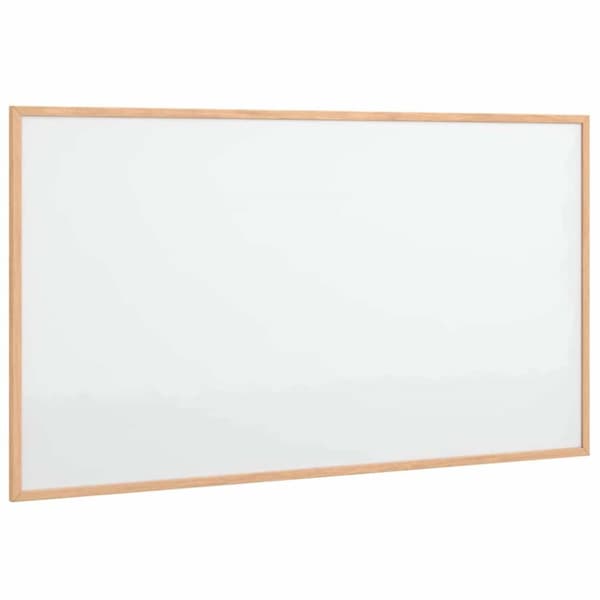 Magnetisk whiteboard med ram i massiv furu 100x55 cm