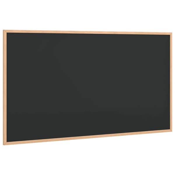 Griffeltavla med ram av massiv furu svart 100x55 cm