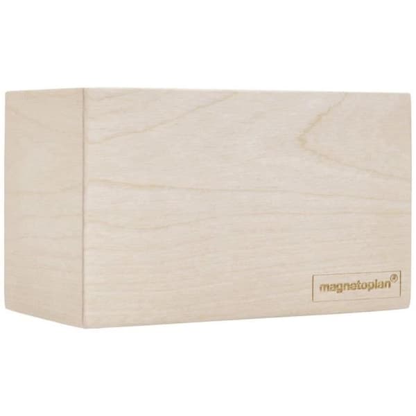 Björk magnetisk pennhållare - MAGNETOPLAN - 114 mm x 64 mm - Brun