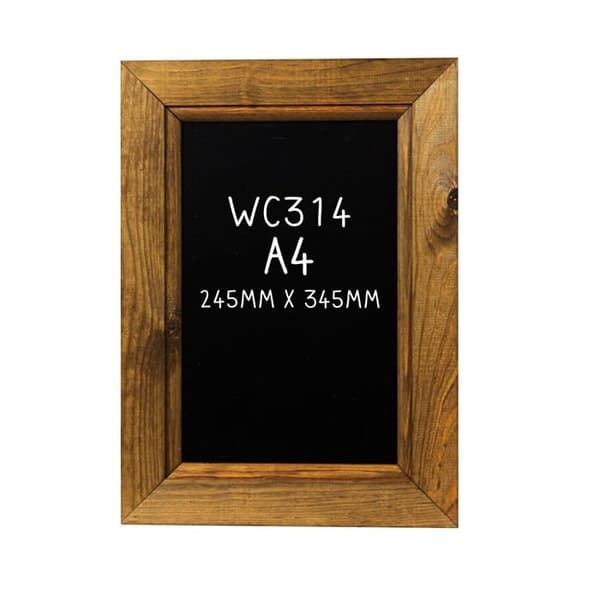 Porter and woodman blädderblock - WC311AMZ - Inramad svart tavla A2 Mörk ek 62,4 x 45 x 1,5 cm
