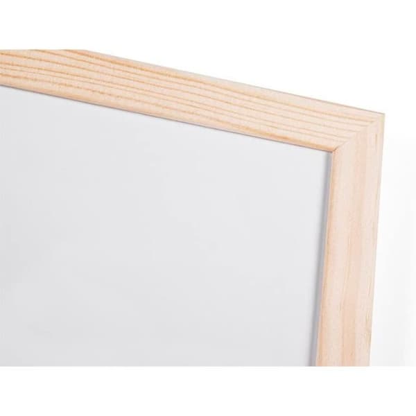 Q-connect melaminskiva slät träram tvättbar stabilitet specialmarkörer väggmonteringstillbehör 60x40cm